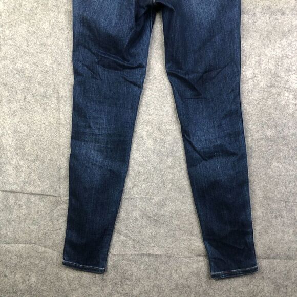 Madewell 10" High-Rise Skinny Dark Wash Blue Denim Jeans Style G7391 Size 26 - Picture 10 of 11